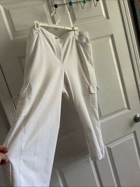 Chico's White Women’s  Cargo Pants - Clean Crisp Style